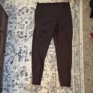Danskin Brown Leggings Athletic-Inspired Slim Fit